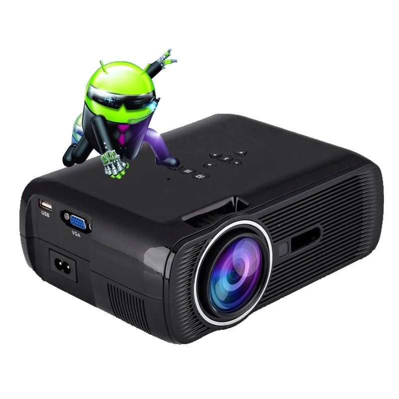 Prix pour Android 4.4 Miracast Airplay Projecteur 1800 Lumens Mini Projecteur 854*480 Résolution de Soutien 1080 P Vidéo pour Home Cinéma-noir Prix pour Android 4.4 Miracast Airplay Projecteur 1800 Lumens Mini Projecteur 854*480 Résolution de Soutien 1080 P Vidéo pour Home Cinéma-noir