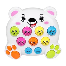 Забавные детские пластиковые музыкальные игрушки для детей, Играйте в удары хомяка, насекомых, играя в фруктовый червь, Обучающие инструменты