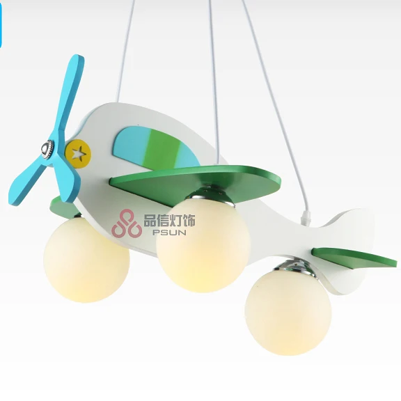 

Modern Cartoon Luminaire Lamparas Aircraft Pendant Child Bedroom Lamp lampen industrieel