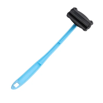 

Men Manual Back Double Cutter Head Hair Shaver Blade Trimmer Do-It-Yourself Whole Body Leg Back Hair Razor Long Handle Big Bla