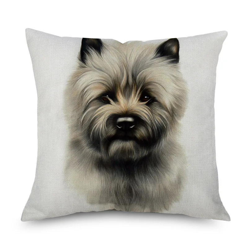 Чехлы для подушек Джек Рассел терьер Dogue de Bordeaux знаменитая собака наволочка бежевый льняной чехол для подушки украшения спальни дивана - Цвет: 4
