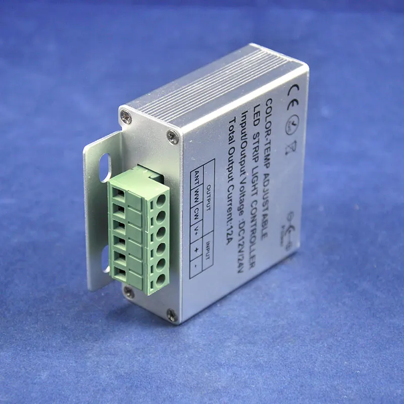FUT40C DC12V-24V 12A 433 МГц цветовая температура и Яркость Регулировка светодиодный диммер контроллер с радиочастотным пультом дистанционного управления для одного цвета света