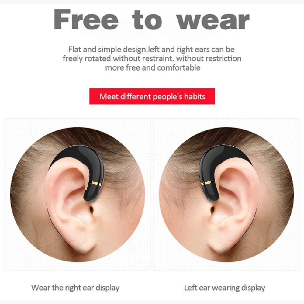 P2S Wireless Bluetooth V4.1 Twins Earphones Noise Cancelling No Earplugs No Pain Stereo Bass Music Headphones For iPhone Xiaomi (1)