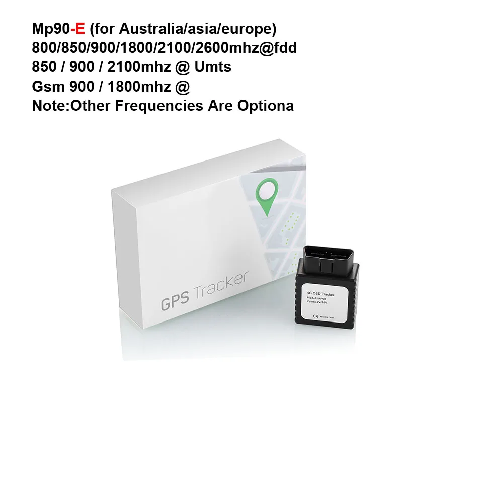 VJOYCAR MP90 4G gps трекер автомобильный мини gps локатор OBD II 12-24 в разъем для автомобиля в режиме реального времени отслеживание голосового монитора оповещение о скорости - Цвет: 4G  -E