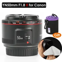 YONGNUO YN50mm объектив YN50mm F1.8 II большая апертура Авто фокусная линза для Canon боке эффект объектива для Canon EOS 70D 5D2 5D3 600D