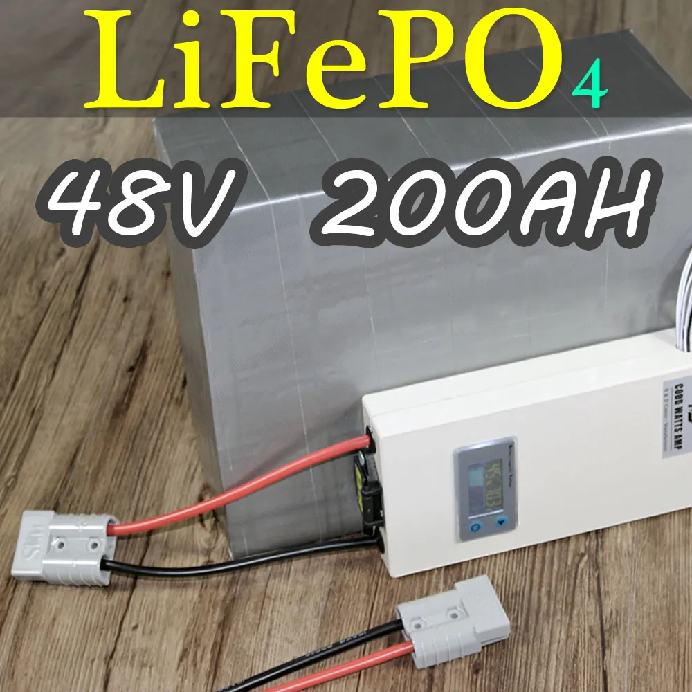 48 В 200AH LiFePO4 Батарея пакет 10KW Электрический велосипед Гольф электромобиль LiFePO4 Батарея Pack