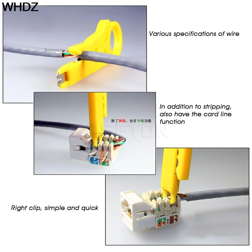 

Rotary Punch Down Network UTP Cable Cutter Punch Down Wire Tool 9cm Mini Strippers STP Cable Cutter Telephone Wire Stripper