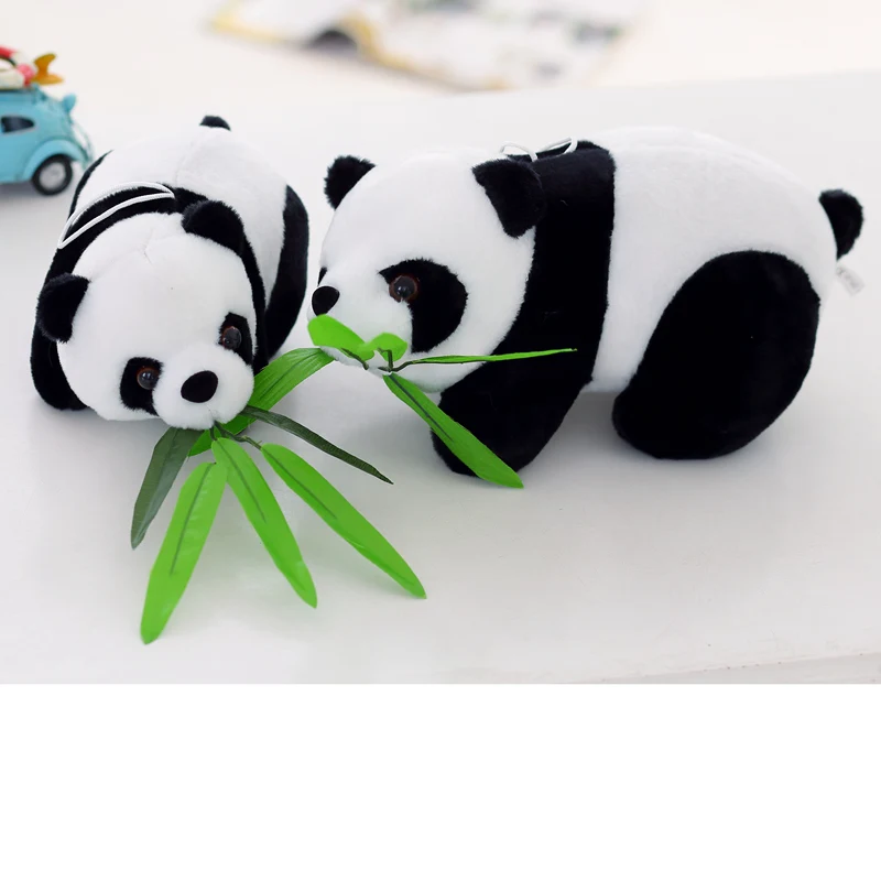 

10cm Stuffed Animal Simulation Panda Plush Toys For Children Education Home Decoration Decent Bed Toy