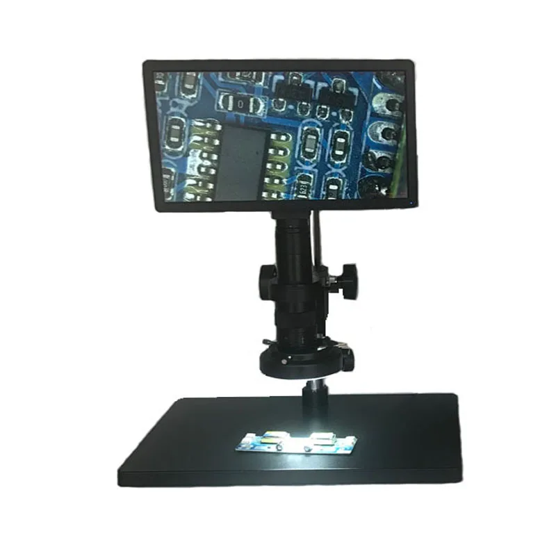 

Full HD All in one 11.6 inch LCD Screen HDMI USB digital tablet microscope camera 10X 180X 300X C-Mount lens microscope stand
