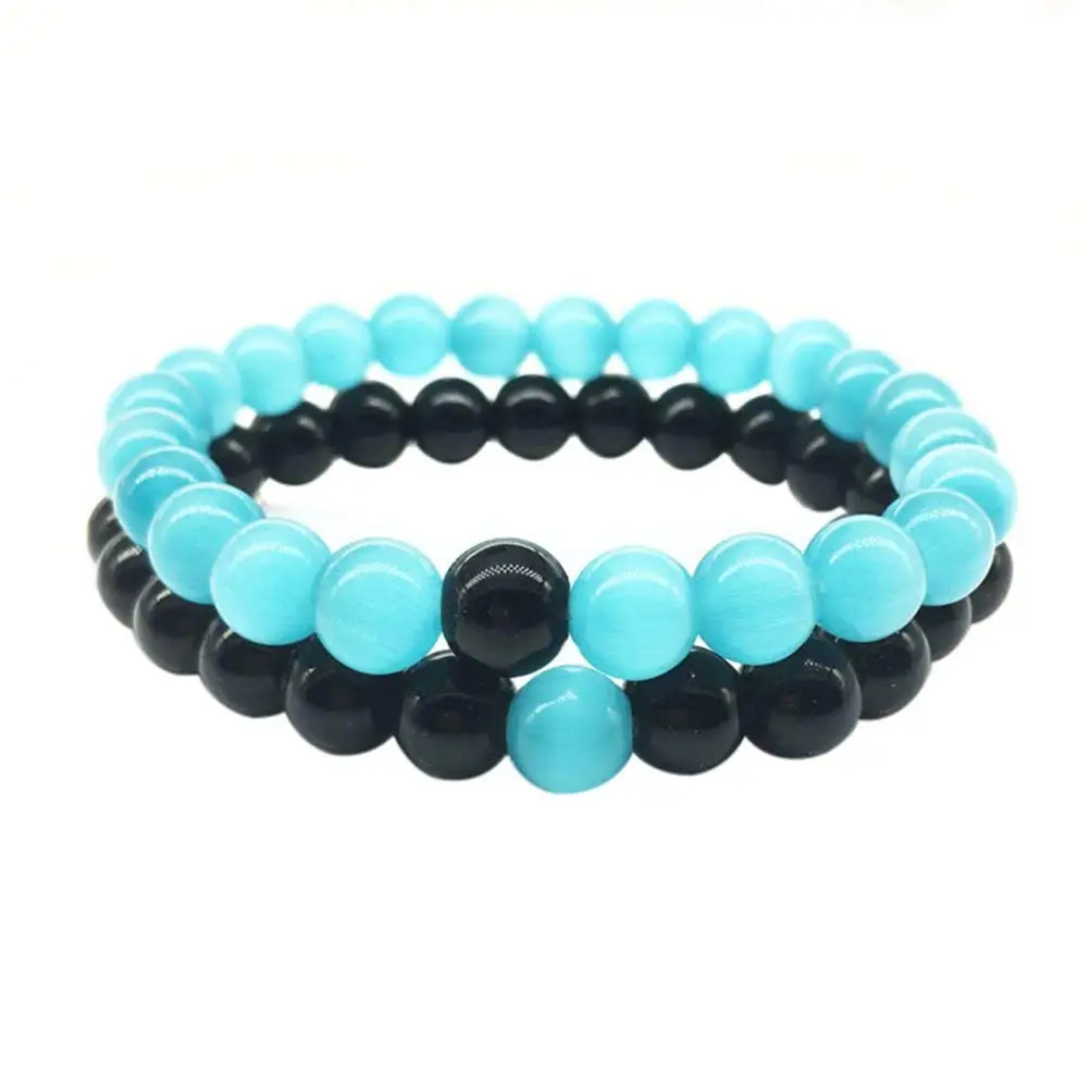 Distance Bracelets Strong Elastic Friends Relationship Couples His Hers Beads Braceletsin Charm