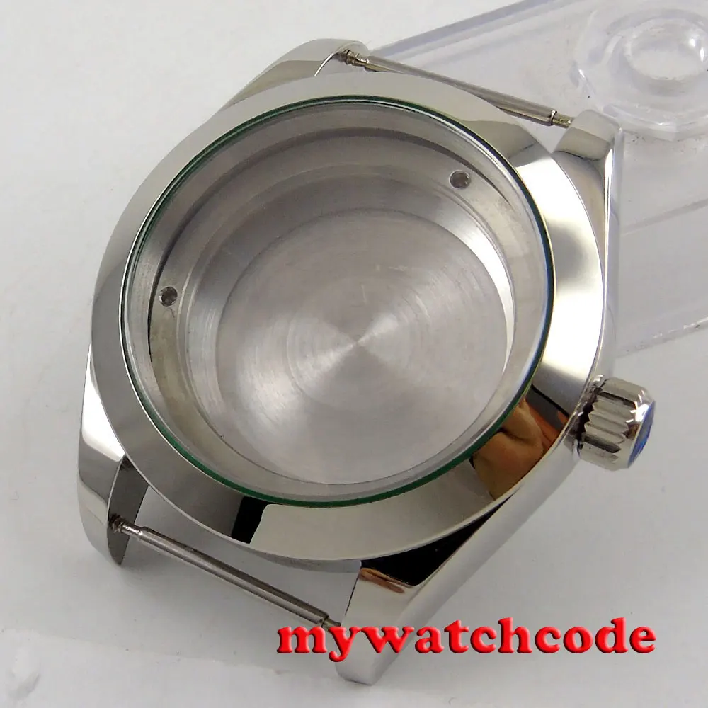 40mm 316L steel silver automatic Watch Case fit ETA 2824 2836 MOVEMENT