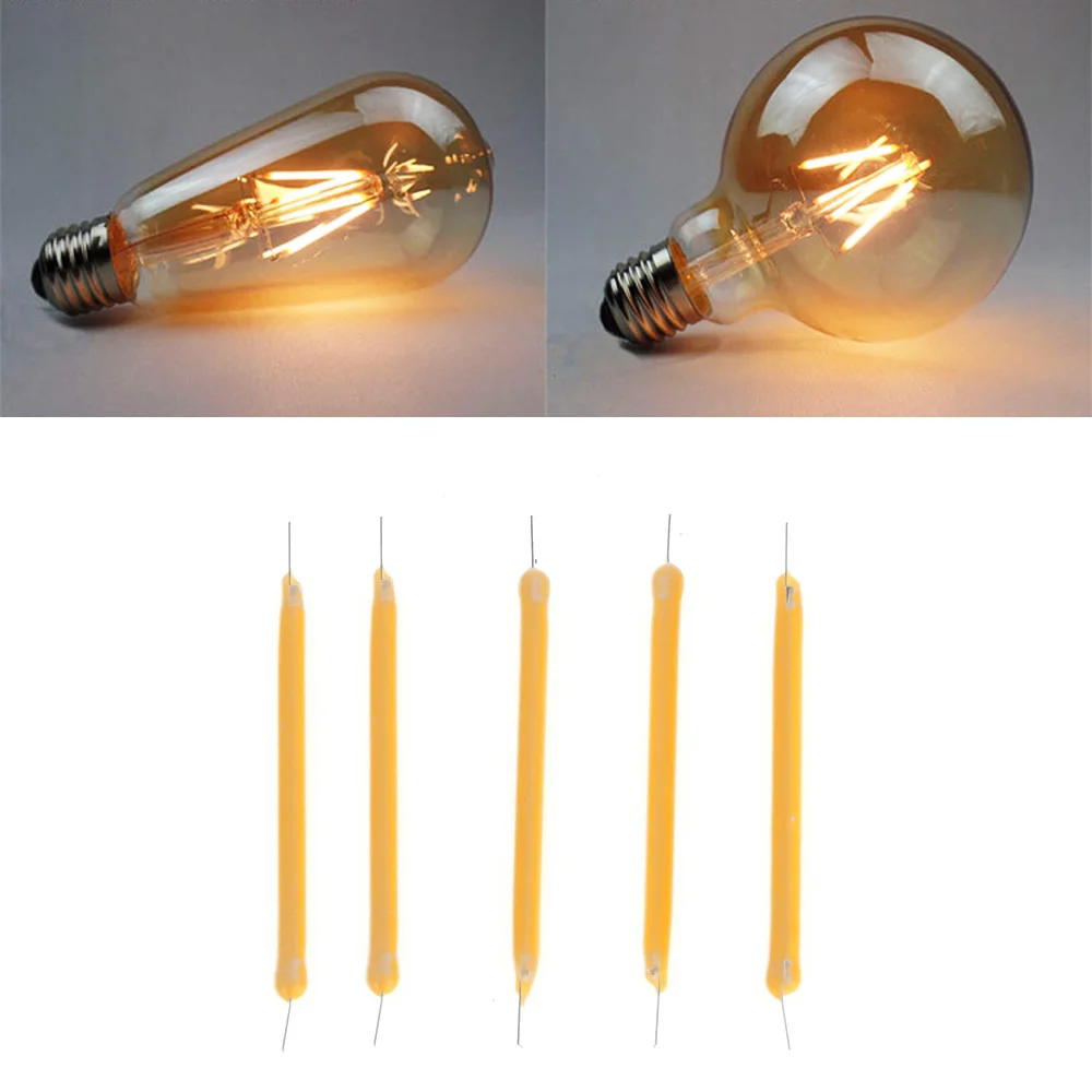 

5Pcs/Set In Series COB LED 1W DC12V 130LM Filament Bulb Candle Light Source Accessaries Lighting DIY Lamp Indoor Decoration