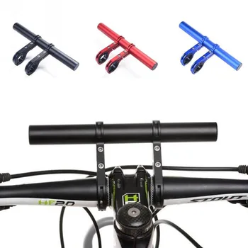 

NEW Extra Length 20CM Road Bicycle Handlebar Extended Bracket Bike Headlight Mount Bar Computer Holder Lamp Alloy Fiber Support