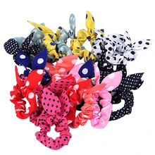 10Pcs Rabbit Ear Hair Tie Bands Accessories Japan Korean Style Ponytail Holder hot
