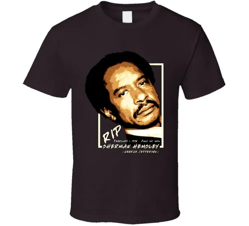 Sherman Hemsley Джордж Джефферсон TV Легенда актер футболка | Мужская одежда