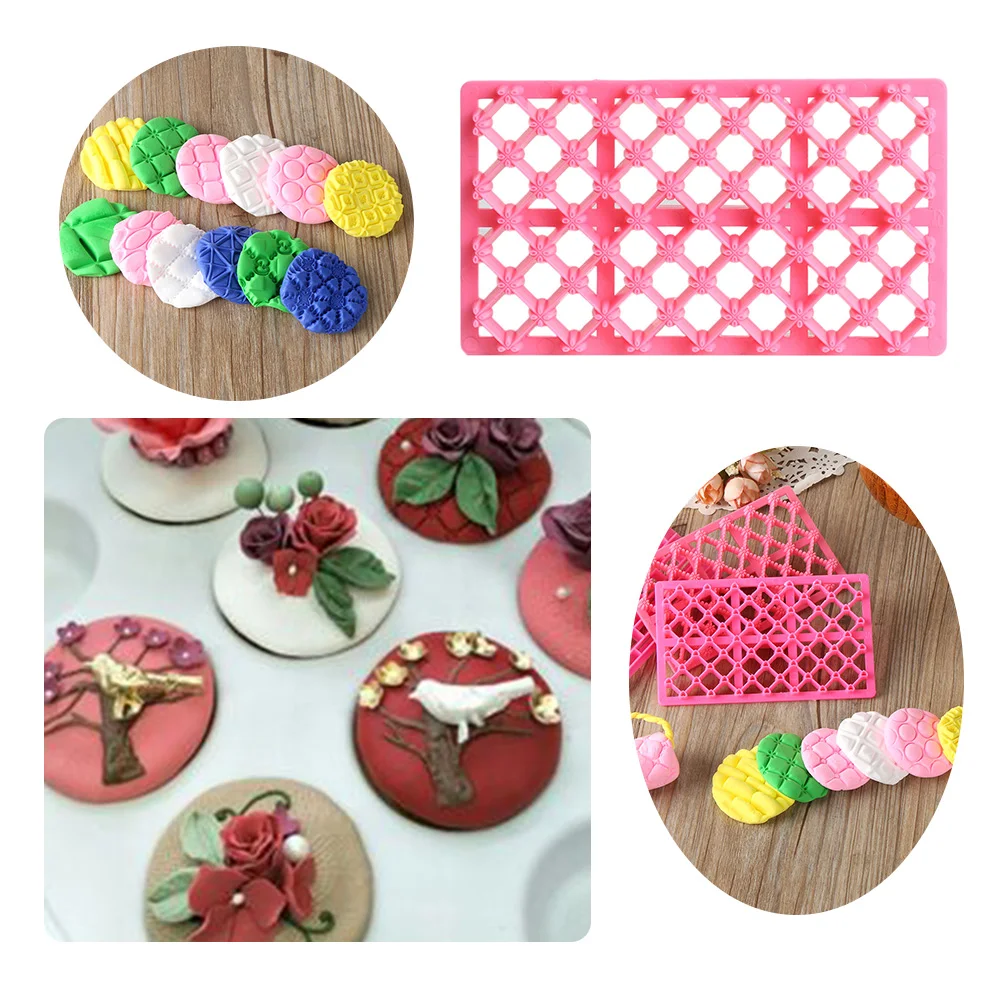 

New Fashion 1PC Bakeware Pastry Tools Texture Embossing Mould Cake Mold Fondant Cookie Cutter