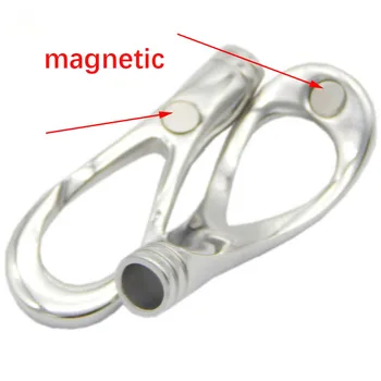 

1pcs Hole 5mm Stainless Steel Magnetic Clasps For Bracelet Fit Round Leather Cord End Caps Connectors Jewelry Making Component B