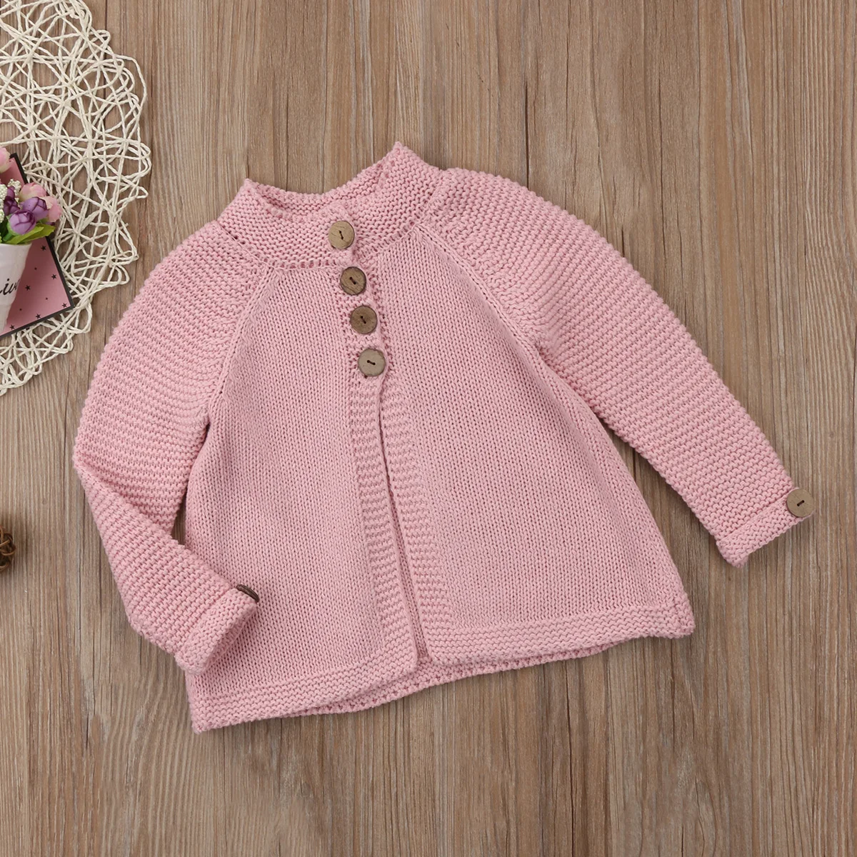 Helen115/милая детская одежда для маленьких девочек; свитер-накидка с длинными рукавами; трикотажное пальто; одежда для детей 1-8 лет