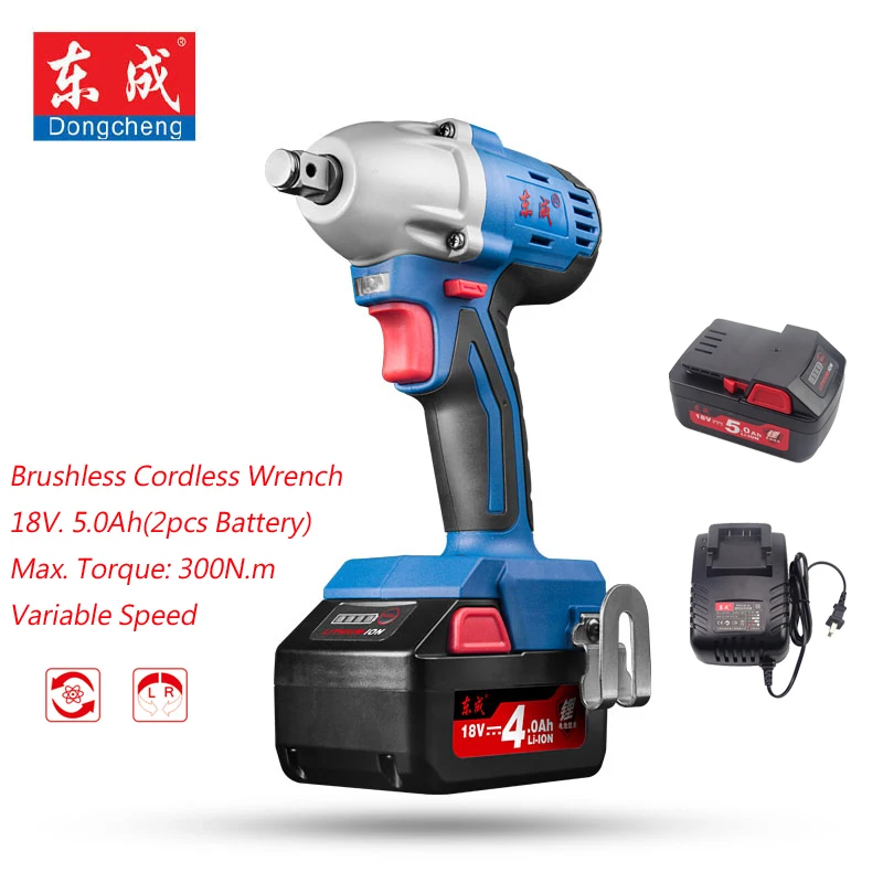 Гайковерт ударный аккумуляторный 18 в 1/2 Ач 300 Н · м|18v cordless impact wrench|cordless wrenchimpact wrench |