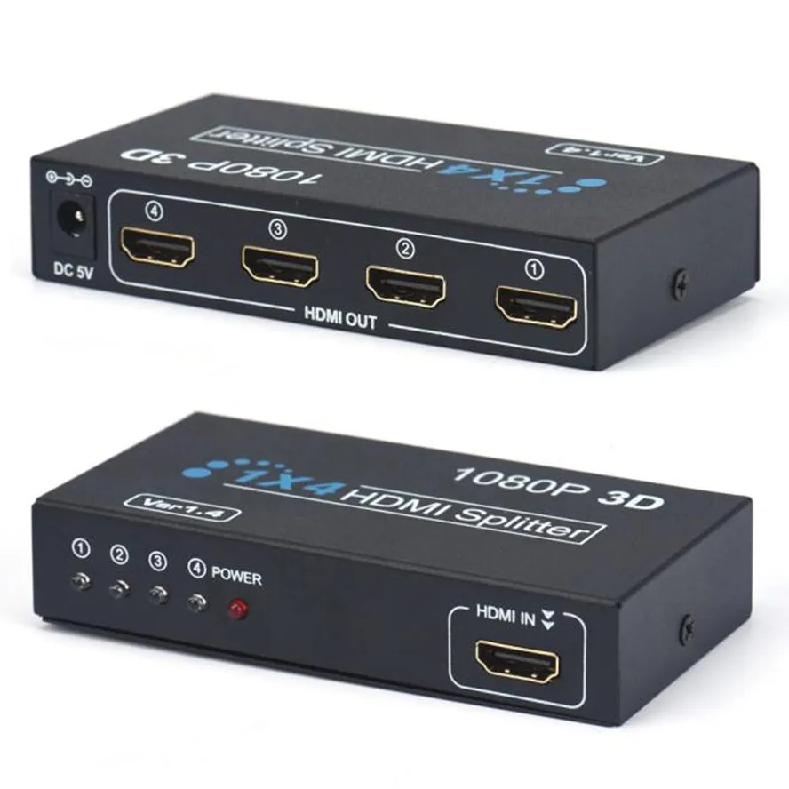 Buy 2018 New Best OEM HDMI Splitter Box Full HD 1X4 4