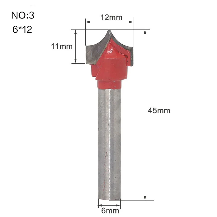 1 шт. 6 мм хвостовиком CNC инструменты твердосплавные круглый нос биты круглые точки вырезать бит шейкер Cutter Инструменты для деревообработка