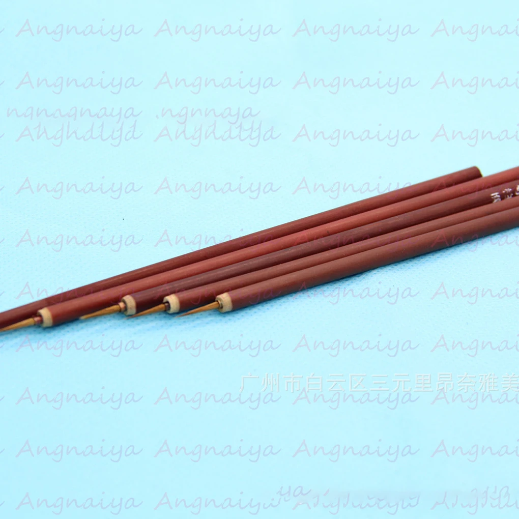 1PC 10/11/12/13mm New Small Nail Brush Bamboo Handle Nail Art Painting Brushes Nail Liner Brush DIY Manicure Nail Tools 3