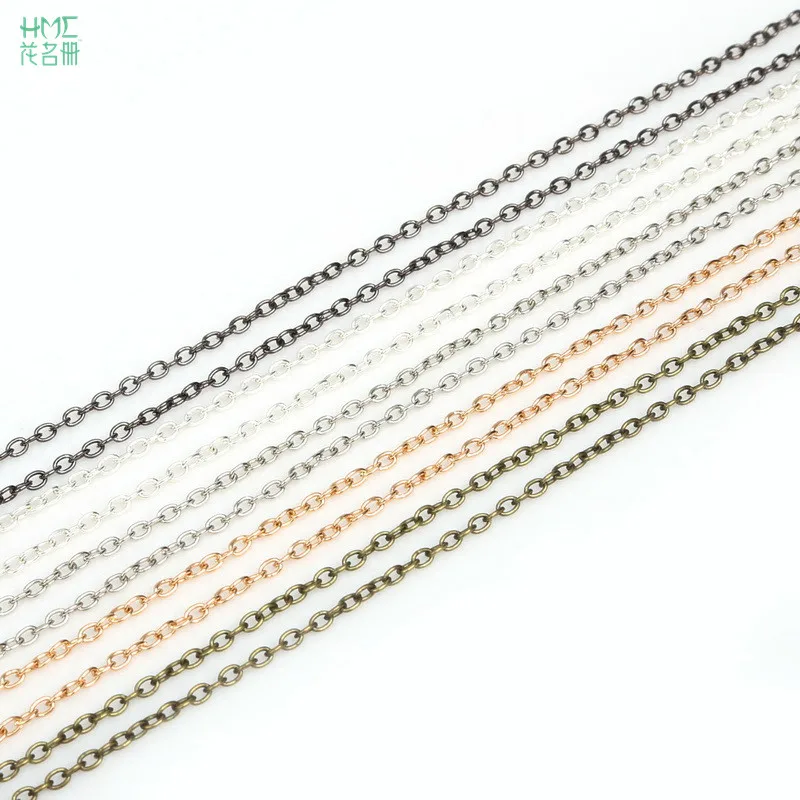 

10 Meter Metal Iron Chains Plated Silver Jeweley Findings For Chains Jewelry Making Necklace Bracelet Material DIY Accessories