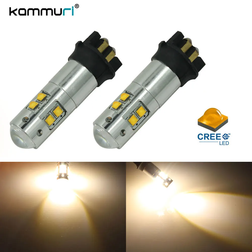 

KAMMURI Warm White 4300K Error Free PW24W LED Bulbs For 2013-up Volkswagen Golf MK7 Golf7 Golf VII Daytime Running Lights DRL
