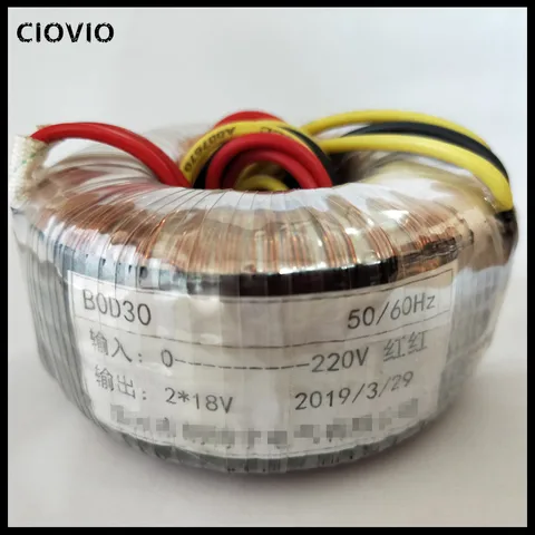 w do Amplificador de Potência do Transformador da Entrada do Transformador v do Anel Transformador Toroidal 300 500 Duplo 12 V-30 v 220 w 150
