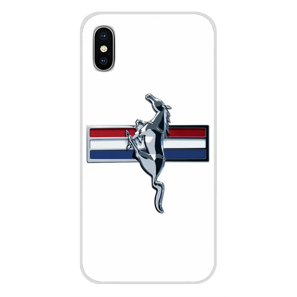 Любовь Ford Mustang Логотип Аксессуары для телефона Чехлы Apple iPhone X XR XS MAX 4 4S 5 5S 5C SE 6 6S 7 8
