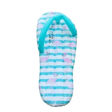 65 дюймов гигантские надувные Розовый фламинго узор тапочки матрац, способный преодолевать Броды для взрослых с плавающей строки детский бассейн Flotador воды