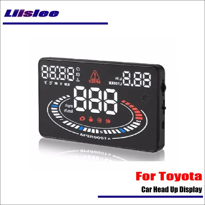 Liislee для Toyota Fortuner/Hilux/Tacoma автомобилей OBD2 Head Up Дисплей Saft Вождение Экран проектор- являясь