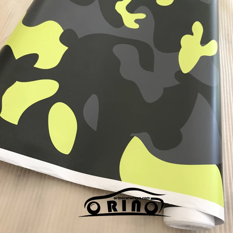 Black Grey Yellow Vinyl Film-3