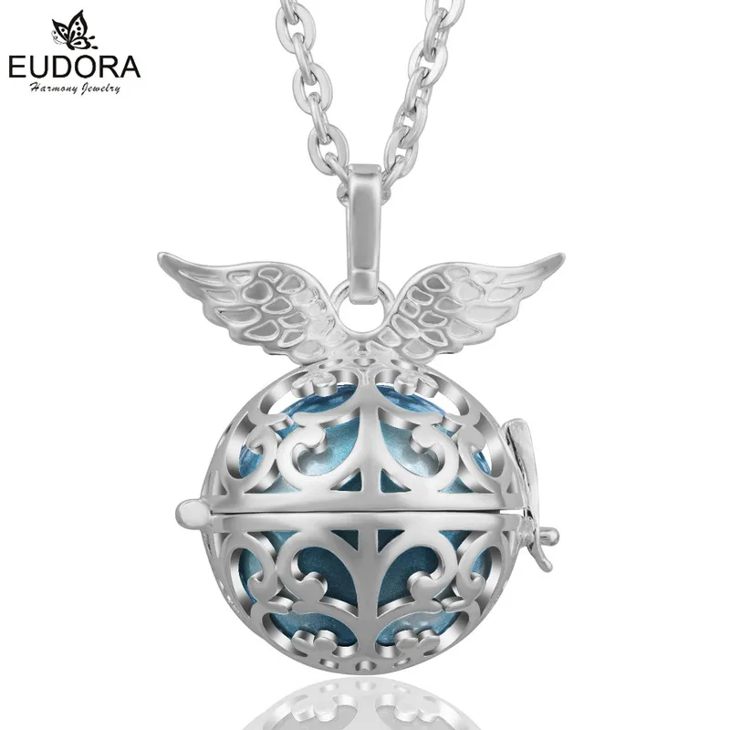 Eudora подвеска в виде шара гармонии, медная металлическая подвеска в виде ангела, 20 мм, детский колокольчик, подарок на Рождество - Окраска металла: K140N20A25