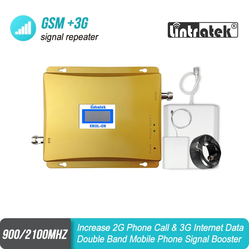 MegaFon Билайн МТС смарт GSM 900 3g WCDMA 2100 двухдиапазонный повторитель мобильного сигнала Сотовый усилитель 2G 3g UMTS 2100 усилитель 52