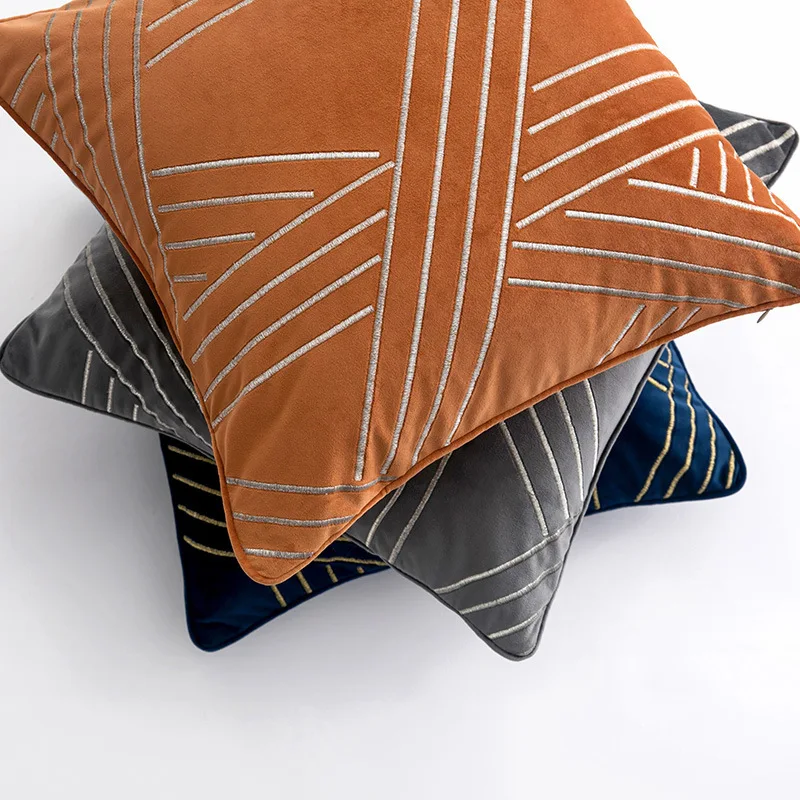 

Embroidery Stripe Luxurious office pillow pillow cushion Home decoration sofa cushions Car Cushion