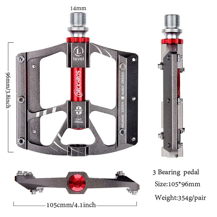 3 опорная педаль велосипеда, корпус из алюминиевого сплава с ЧПУ, педали для горного велосипеда, педали bicicleta Utral герметичные, Аксессуары для велосипеда новые