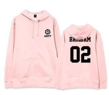 

Mainlead KPOP GOT7 Pink Color Sweatershirt Hoodie Jackson Bambam Casual Fashion Unisex
