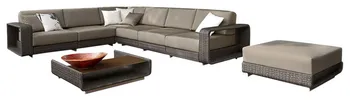 

All Weather gray rattan wicker elegant living room furniture sets