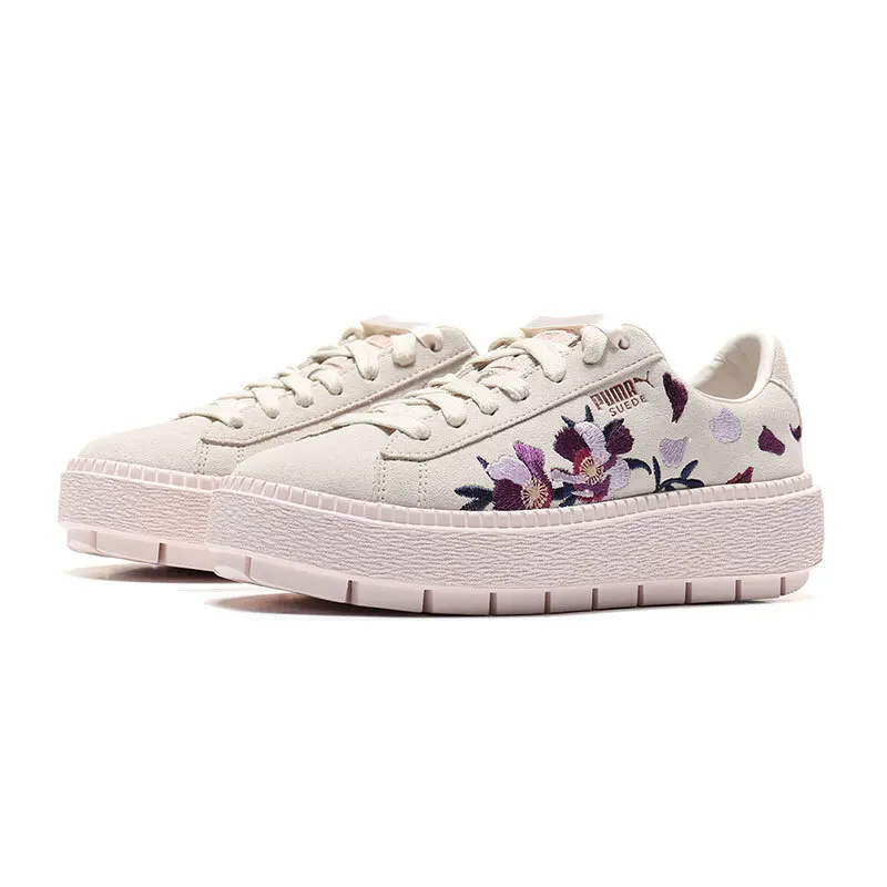 puma platform trace flowery