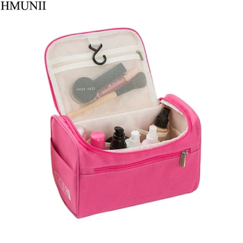 

HMUNII Men Hanging Makeup Bag Nylon Travel Organizer Cosmetic Bag for Women Necessaries Make Up Case Wash Toiletry Bag B1-04