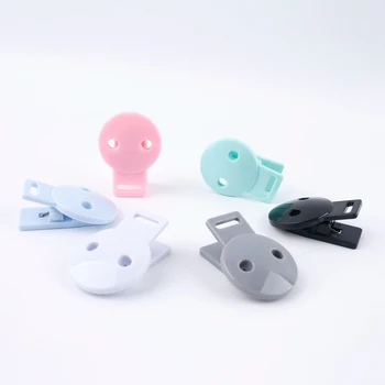 

Bite Bites Plastic Material Clips 3pcs Round Head Baby DIY Pacifier Chain Accessories Infant Soother Clip Safety Baby Teether