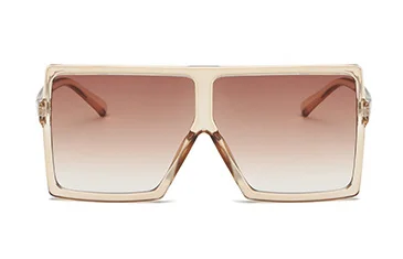 Большой мужские Квадратные Солнцезащитные очки для женщин Роскошные хип хоп простой дикий Зонт очки Круглый уход за кожей лица очки - Название цвета: 2