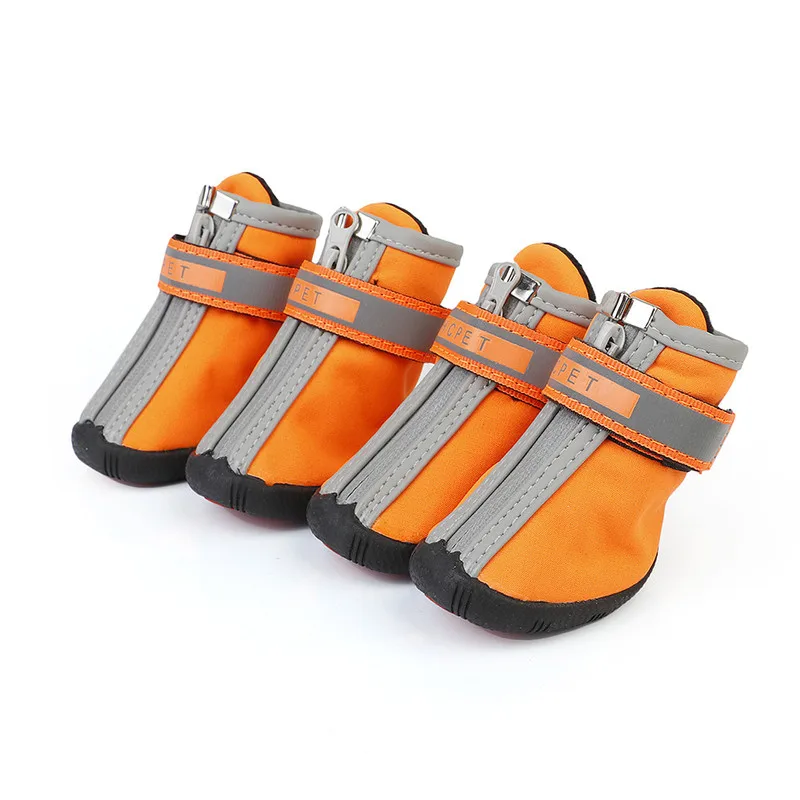 Waterproof Dog Shoes Outdoor Dog Boots For Small Dogs Durable Pet Walking Shoes Reflective