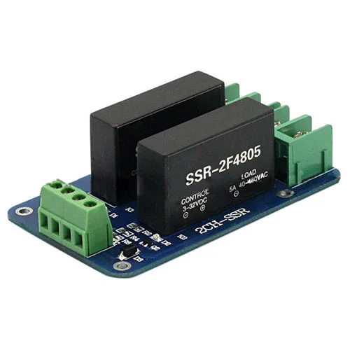 

2 Channel SSR-2F Solid State Relay 3V-32V 5A For Arduino Raspberry Pi