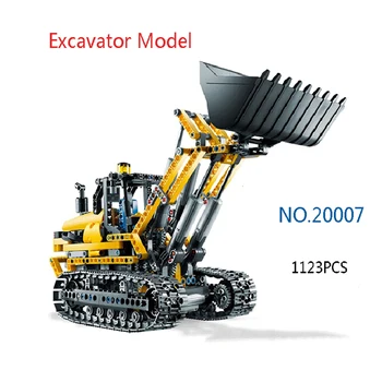 

1123pcs 20007 Technic Series Remote Control Mechanical Electric Excavator Mini Model Blocks DIY Toy for Kids