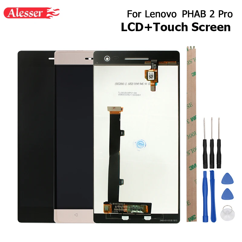 

Alesser For Lenovo PHAB 2 Pro LCD Display Touch Screen Assembly Repair Parts 6.4 Inch Replacement For Lenovo PHAB2 Pro +Tools