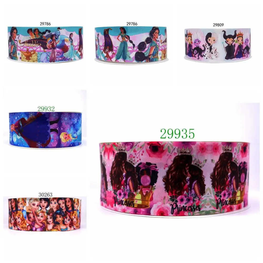 

Free shipping 50 yard flower printed grosgrain ribbon 29935