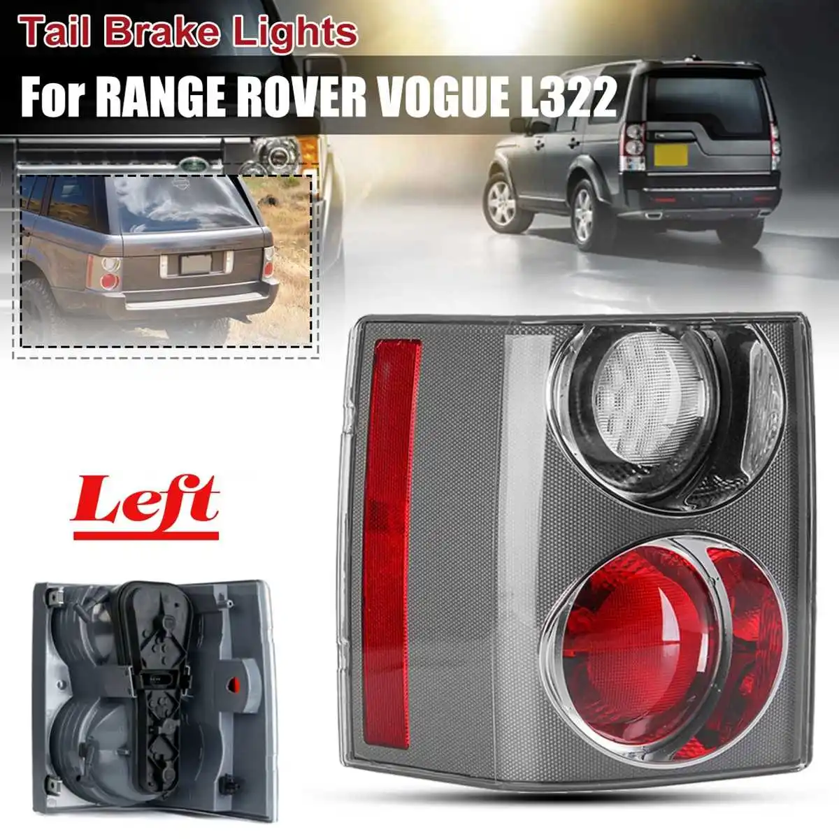 Для RANGE для LAND ROVER VOGUE L322 2002-2009 задний светильник 1 пара DIY задний светильник тормозной светильник s бампер отражатель задний стоп-светильник