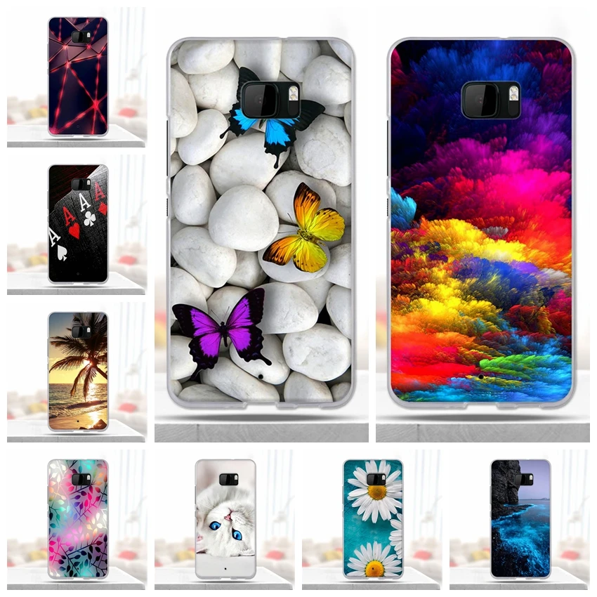 Чехол для Capa HTC U Ultra мягкий силиконовый чехол из ТПУ красивый телефона с рисунком |